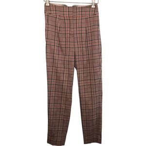 EXPRESS plaid ankle high rise dress pants Sz 2L NEW🏷